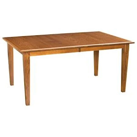 42"x60" Rectangular Leg Dining Table